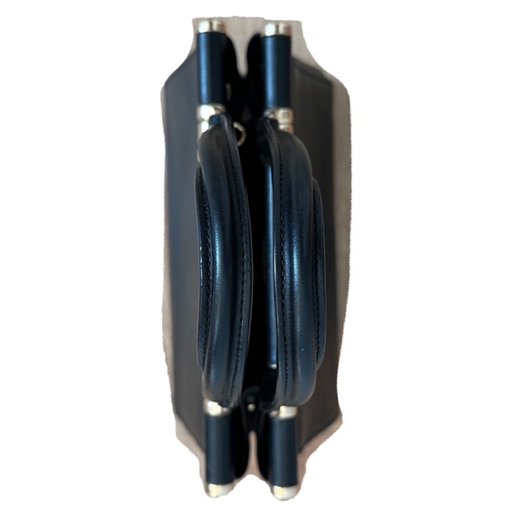 Coach Grace Bag 20 Black Leather Crossbody Satchel Top Handle Purse - Picture 16 of 16